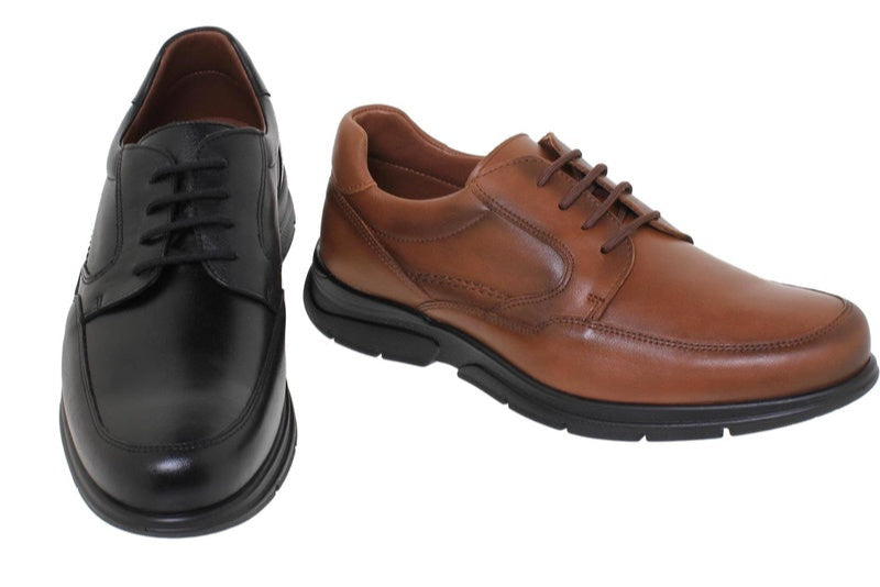 Leather Lace-Up Shoes – Comfort Fit