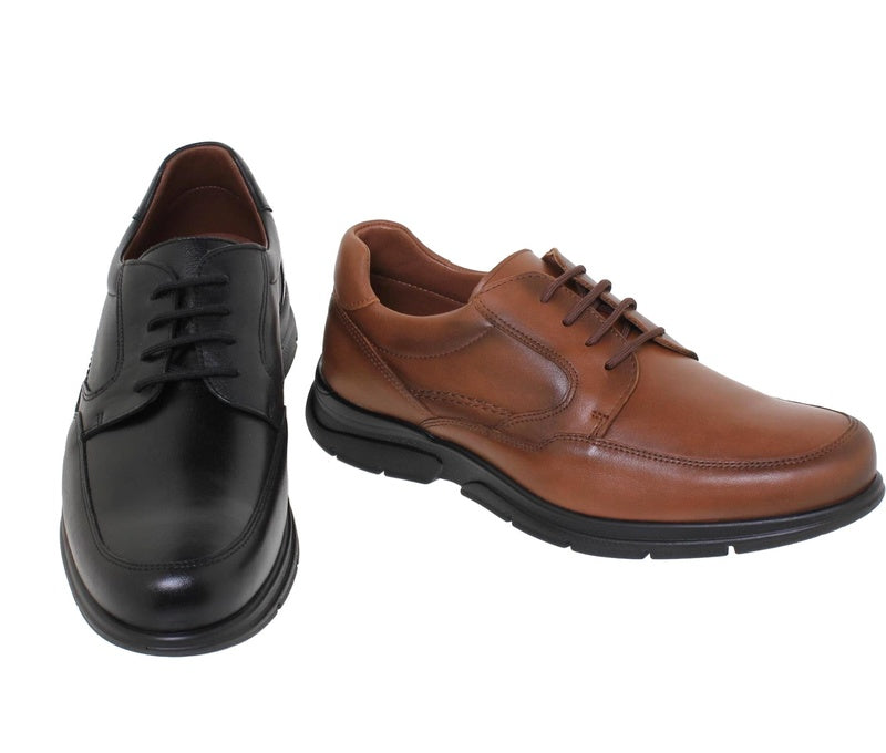 Leather Lace-Up Shoes – Comfort Fit