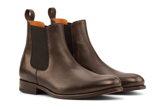 Chelsea Leather Boots for Men - Brown