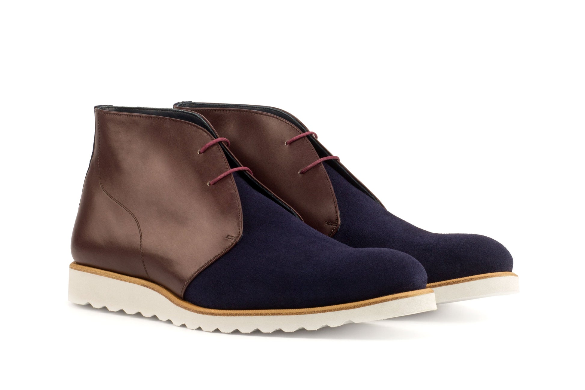 Chukka Boots - Navy Suede