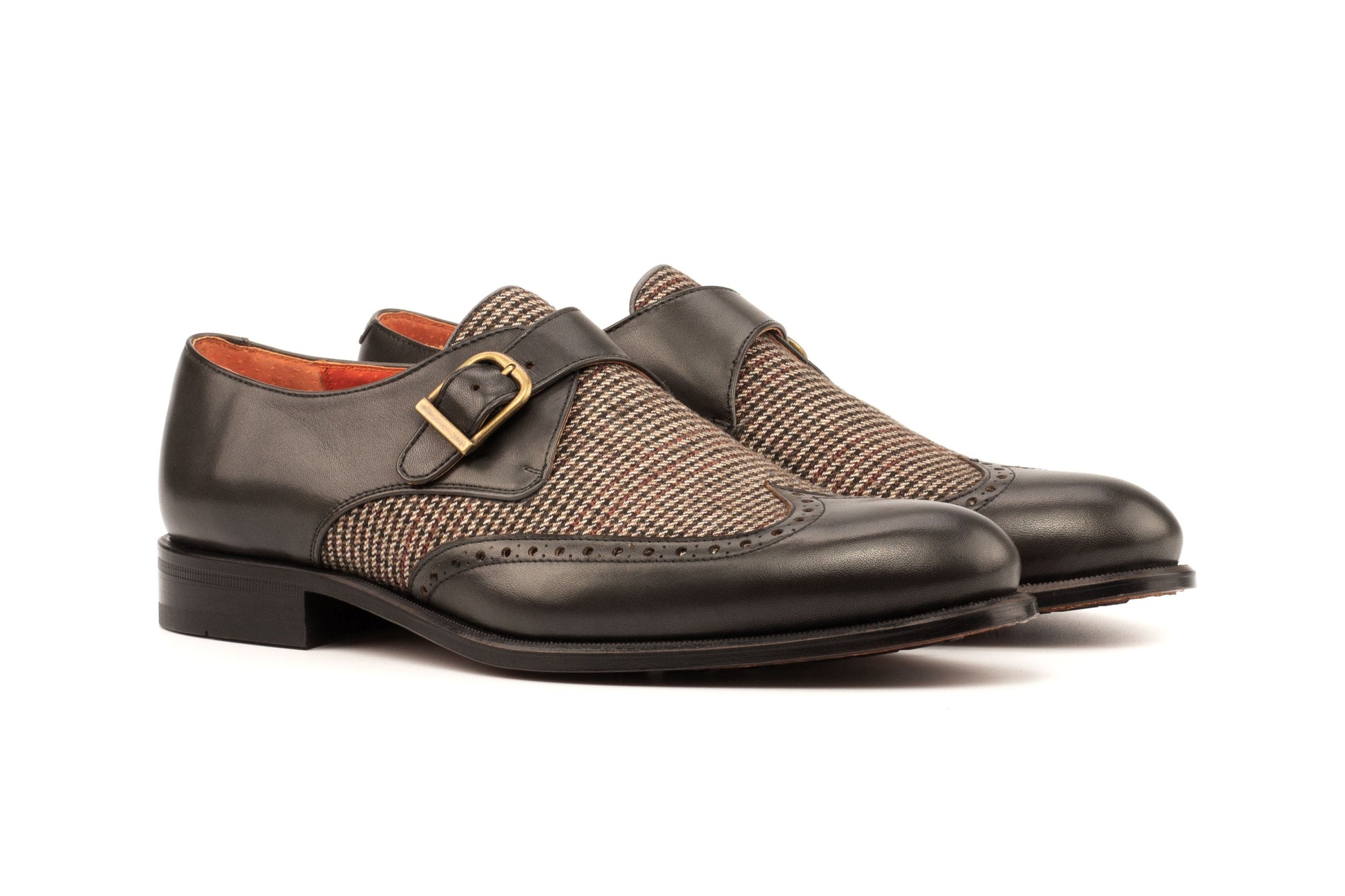 Single Monk Shoes - Dark Brown