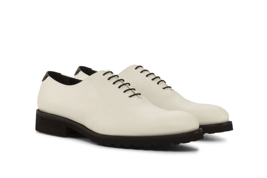 Whole Cut Shoes - White 